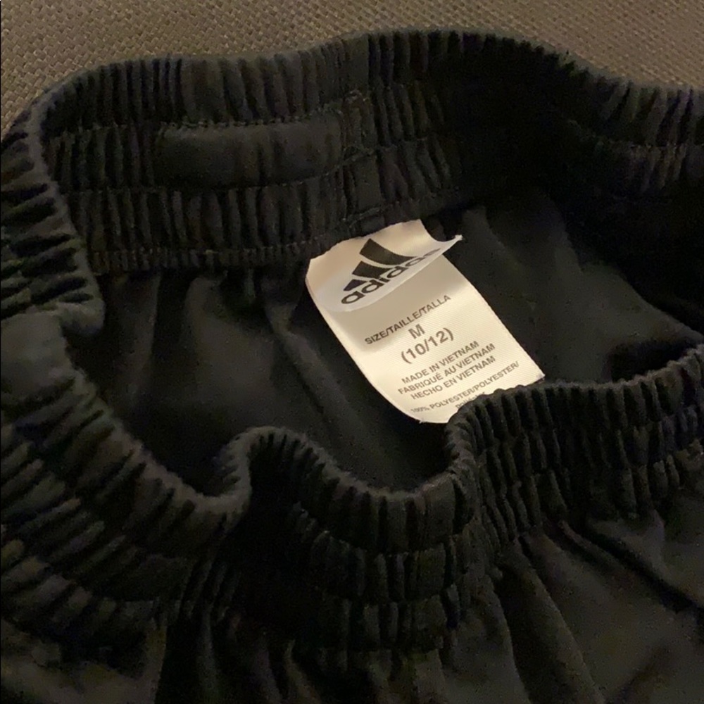 Boys black Adidas shorts size 10